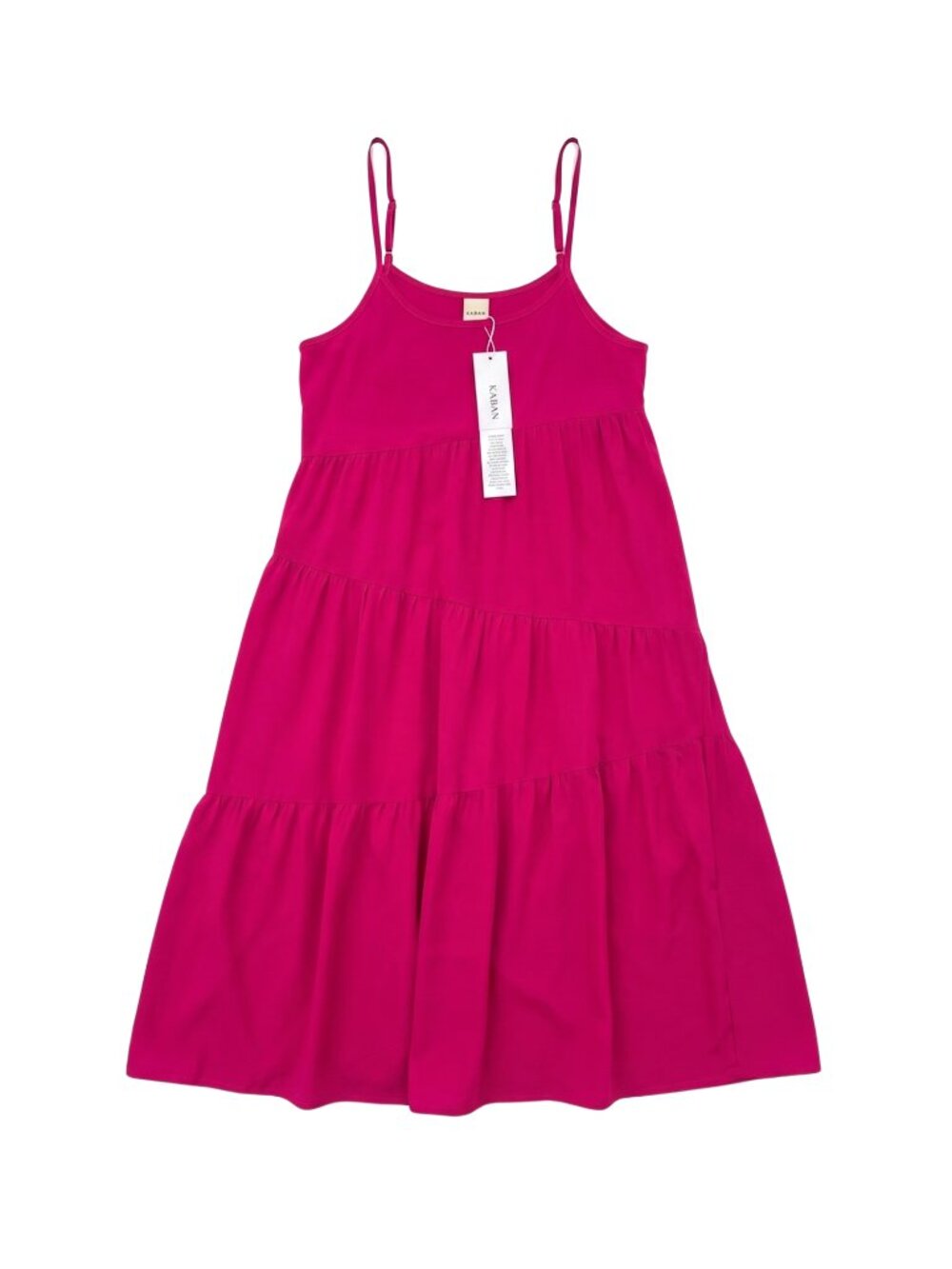 NWT | Hot Pink Tiered Maxi Dress | Spaghetti Straps | Size Small